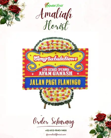 Sewa Papan Bunga Gunung Meriah